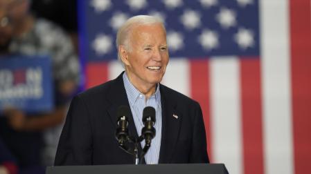 Joe Biden, durante un mitin en Madison, Wisconsin