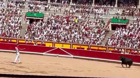 Vídeo de la cogida al recortador pamplonés Aarón Grande