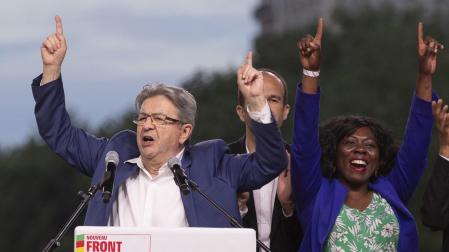 Jean-Luc Mélenchon, líder del Nuevo Frente Popular