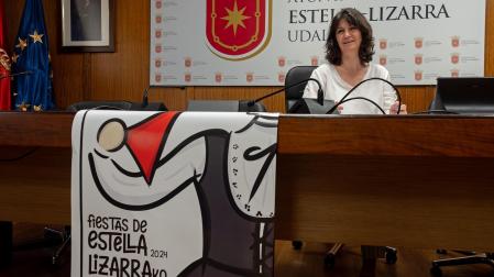 La edil de Cultura y Festejos, Ana Duarte, durante la presentación del programa de fiestas