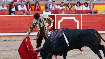 Imágenes de la corrida del 12 de julio con toros de la ganadería Jandilla para los diestros  Cayetano Rivera, Roca Rey y Pablo Aguado