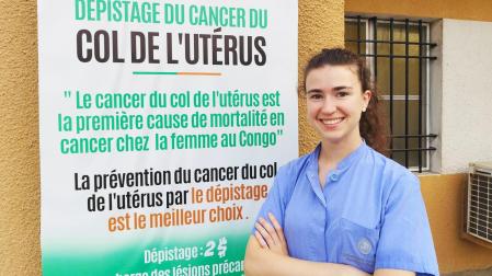 La pamplonesa María Requena, integrante del equipo sanitario de la Universidad de Navarra en El Congo