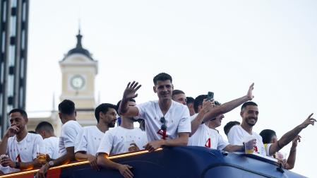 Celebración de la selección española tras la consecución de la Eurocopa 2024.