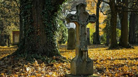 Imagen de archivo de un cementerio