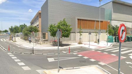 Carril bici en la calle Puente Miluce