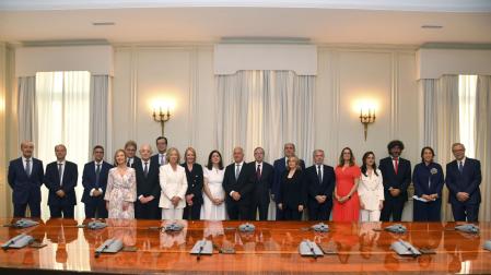 Los miembros del Consejo General del Poder Judicial (CGPJ), que han celebrado la sesión constitutiva de su octavo mandato