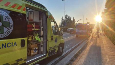 Da positivo tras un accidente con dos niños heridos en la variante de Pamplona