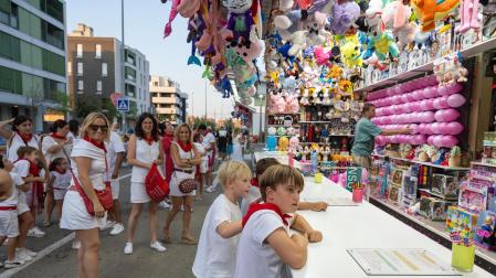 Fotos de las ferias de Tudela en su nueva ubicación. /