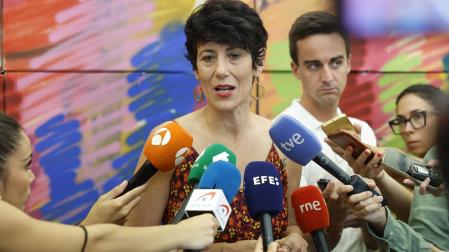 La ministra de Inclusión, Seguridad Social y Migraciones, Elma Saiz, valora este miércoles en Madrid el acuerdo alcanzado en la Mesa de Diálogo Social de Seguridad Social y Pensiones