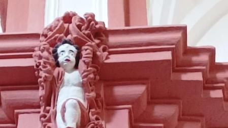 Uno de los querubines restaurados en Soria