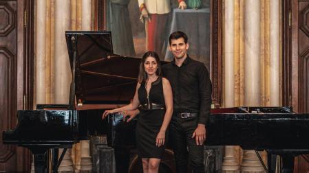 Maite León y Anton Dolgov en Florentinersaal en Graz