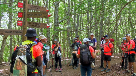 Ruta promovida recientemente por la Asociación Transpirenaica Social Solidaria, a su paso por Navarra