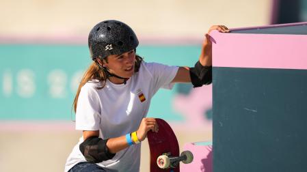 Naia Laso, que a sus 15 años ha sido la primera skater española en tener un diploma olímpico por su séptimo puesto en la final de la modalidad 'park' en París 2024