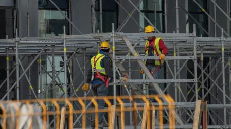 Trabajadores en una obra