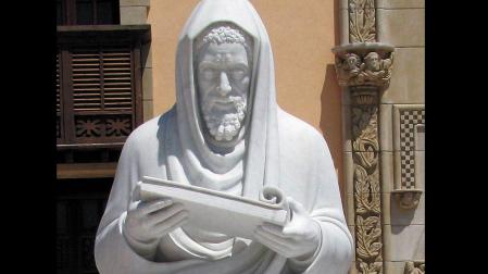 Escultura del poeta tudelano Yehudah Halevi
