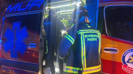 Cinco heridos con quemaduras en un incendio en un local de copas de Madrid