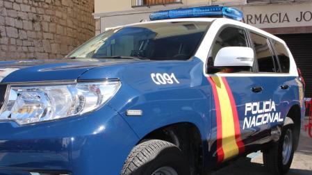 Un vehículo de la Policía Nacional