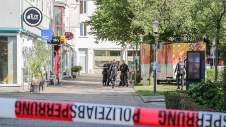 La Policía trabaja en el lugar del ataque en Solingen