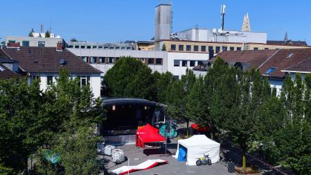 Lugar donde tuvo lugar el acuchillamiento, en Solingen