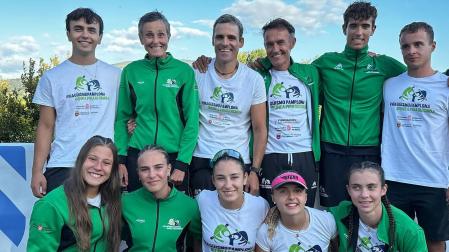Miembros del Club Piragüismo Pamplona