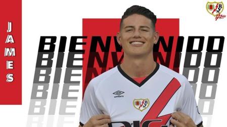 El Rayo Vallecano ha anunciado este lunes la incorporación de James Rodríguez