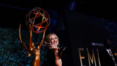 Kate Winslet, en 2021 cuando ganó el Emmy por 'Mare of Easttown'