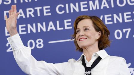 Sigourney Weaver, este miércoles en Venecia