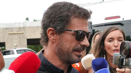 El padre de Daniel, Rodolfo Sancho, a su llegada al juicio