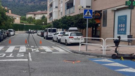 El accidente ha ocurrido en la intersección de las avenid Ugarrandía con la calle Leandro Azcárate de Huarte