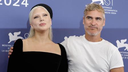 Lady Gaga y Joaquin Phoenix, en la presentación de la segunda parte de Joker en Venecia