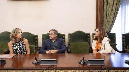 Asiento vacío de María Echávarri, en los dos plenos de ayer