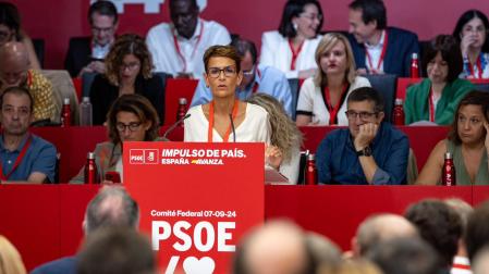 María Chivite, en el Comité Federal del PSOE