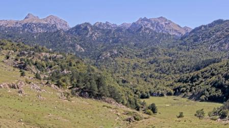 Vista de Belagua este sábado al mediodía, con jornada soleada pese a haber amanecido con temperaturas más típicas del otoño