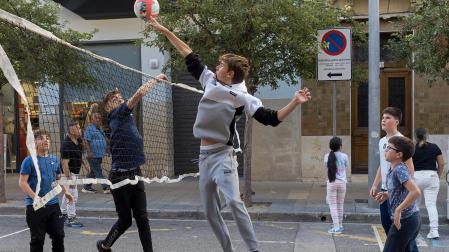 Participantes en el día del deporte celebrado este sábado en Estella.