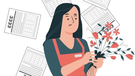 Multas a los floristas por colocar flores en las aceras de Pamplona