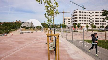 Vista del Parque de la Magdalena en la zona de Txantrea Sur