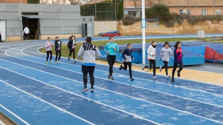 Imagen de las pistas de atletismo del Estadio Nelson Mandela de Tudela