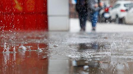 La lluvia, protagonista de este sábado en toda Navarra
