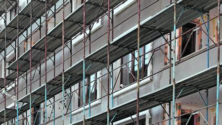 Una fachada en rehabilitación
