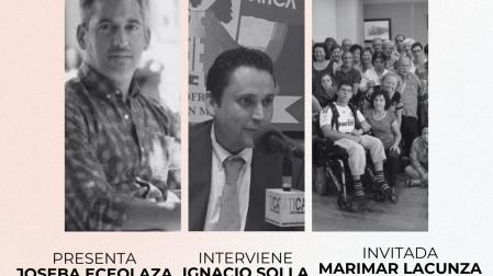 Una charla en Pamplona abordará la discapacidad y el ejemplo de superación de Ignacio Solla