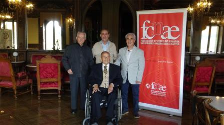 Julián Montoya, Francisco Javier Villanueva y José Antonio Morella, Medalla de Oro de la Federación de Coros de Navarra