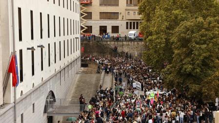 Fotos de la jornada de huelga en la educación pública en Navarra. |