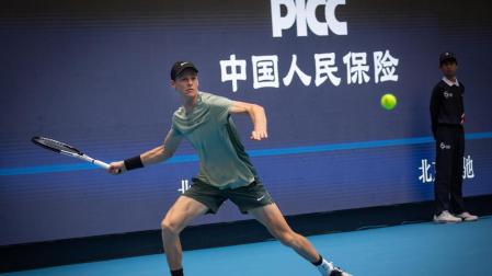 Jannik Sinner, en el Abierto de China