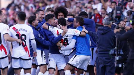 Sergio Camello celebra su tanto frente al Leganés