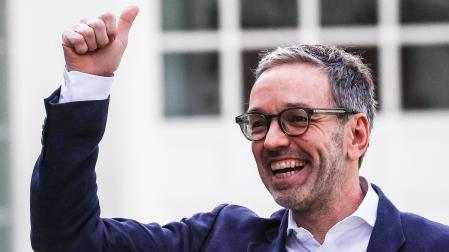 El candidato del FPÖ austriaco, el ultraderechista Herbert Kickl