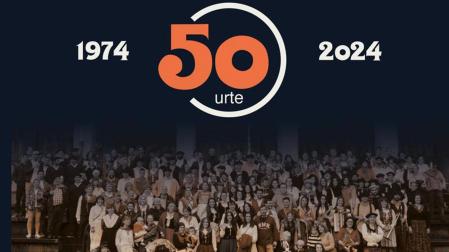 Cartel de celebración del 50º aniversario de Ortzadar