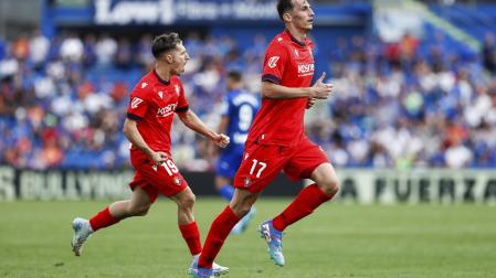 Budimir celebra su gol en Getafe