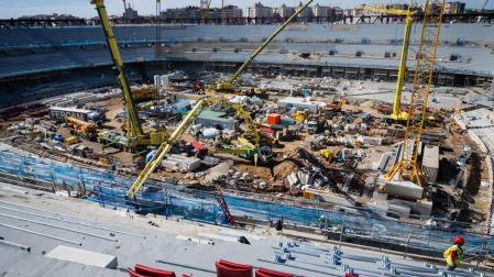 Estado actual de las obras del Camp Nou