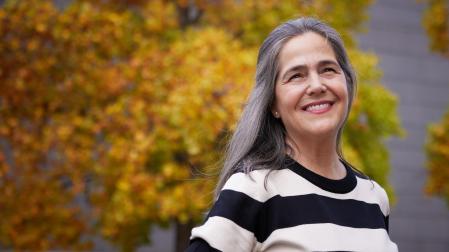 Mónica Fernández Aceytuno, este jueves en Pamplona. “No tenemos ni que ser otros, ni ser más, ni tener más, sino vivir de manera más consciente”