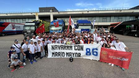 Alrededor de 150 vecinos de Fontellas animaron a Mario Mayor en Alcañiz